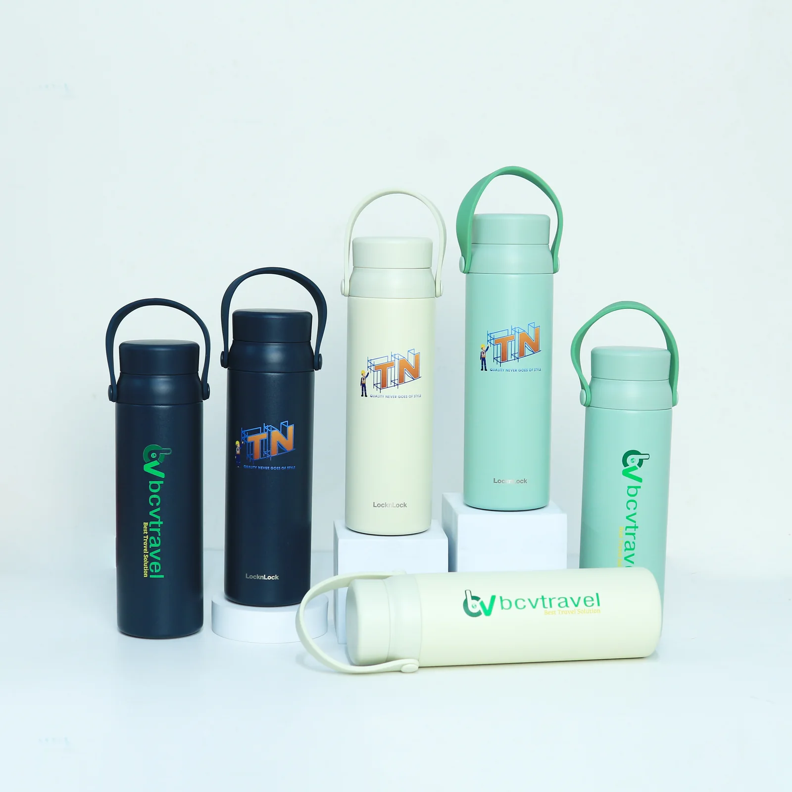 Bộ bình giữ nhiệt in hình ảnh nhiều màu